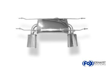 Endschalldämpfer quer Ausgang rechts/links - 1x145x65 Typ 59 rechts/links passend für: Mazda MX5 ND